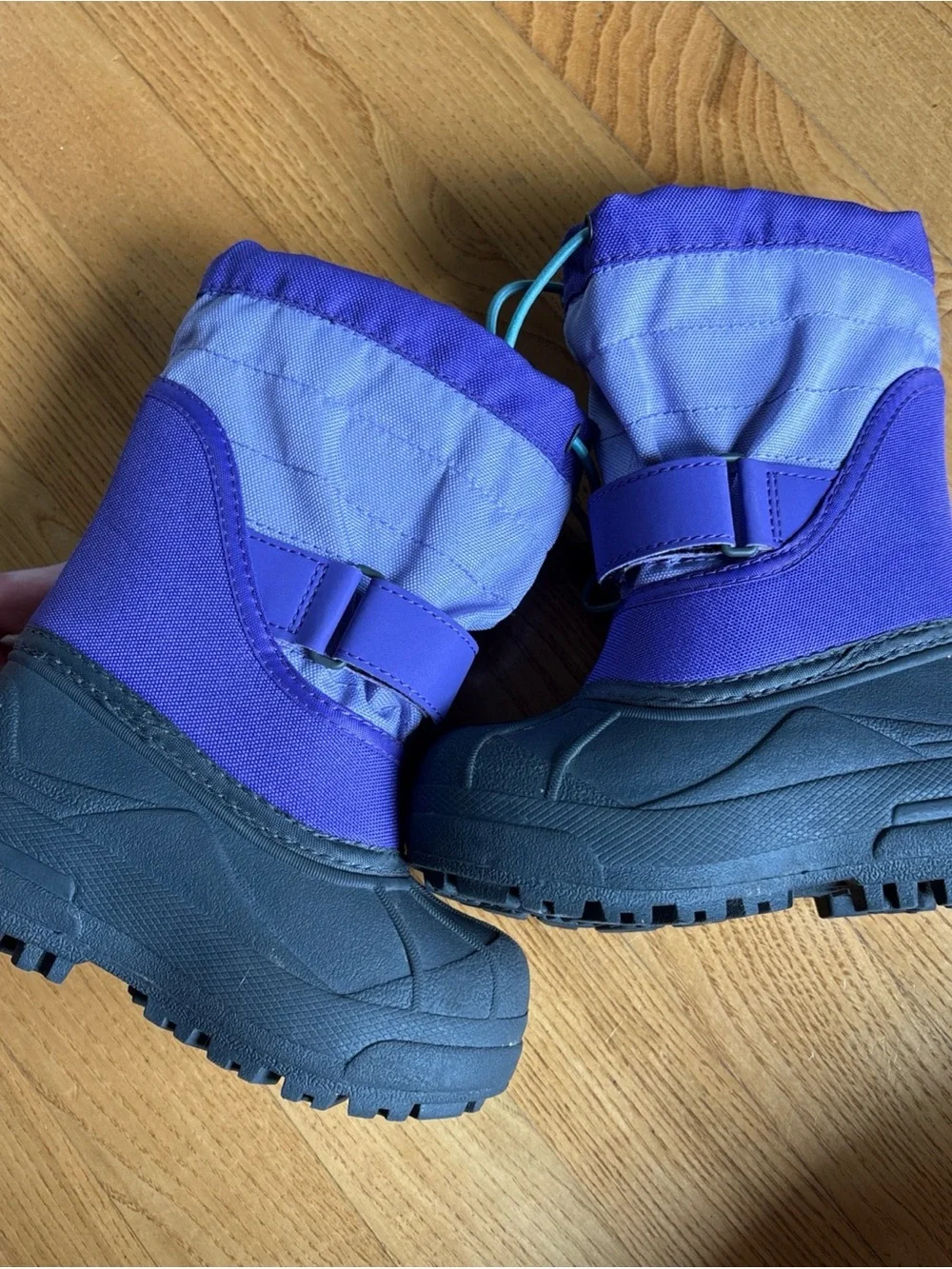 Columbia Snow Boots toddler Child Sz 8 Girls Purple Powderbug Plus 11 Waterproof